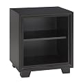 Storage Cube with Shelf - Black