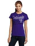 MLB Colorado Rockies Women's Short Sleeve Crew Neck Tee (Regal Purple, Medium)