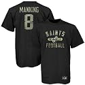 Reebok New Orleans Saints #8 Archie Manning Black Practice Field Legend T-shirt