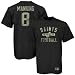 Reebok New Orleans Saints #8 Archie Manning Black Practice Field Legend T-shirt
