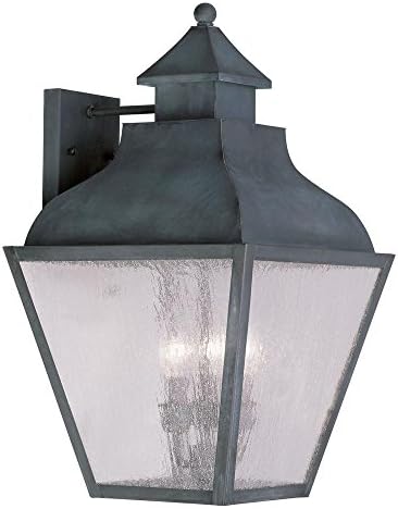 Providence Wall-mount 4-light Outdoor Charcoal Incandescent Lantern