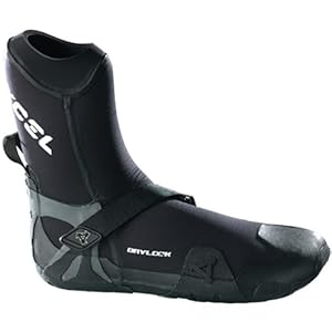 Xcel 5mm Drylock Roundtoe Wetsuit Booties in Black/Grey sz:12