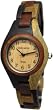 Tense Womens Natural Multicolored Round Wood Hypo-allergenic Watch L7509IDM