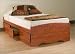 Monterey Captain's Platform Twin Bed In Cherry Finish By Prepac Furniture