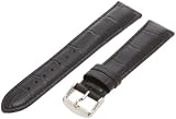 Hadley-Roma Men’s MSM898RA-200 20-mm Black Alligator Grain Leather Watch Strap
