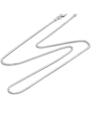 18" 1.0mm Franco Chain in 14K White Gold