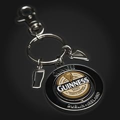 Guinness Label PVC Spinner Keyring