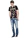 GUESS Men's Primo Paint Stroke V-Neck Tee