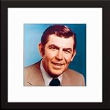 Andy Griffith Custom Framed And Matted Color Photo (Suit & Tie) Total Size: 20x20 Inches