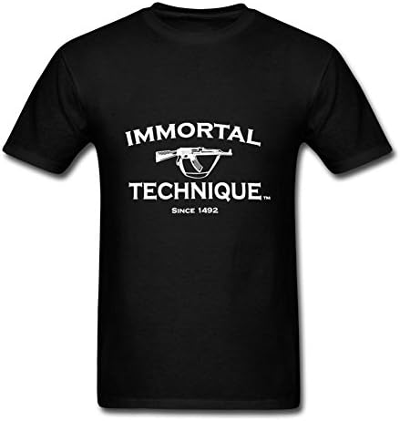 Men Immortal Technique Customized Unique Cotton Black Shirts Medium