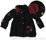 Catimini Wool/Acrylic Knit Brown Cardigan