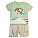 Newborn Boys What's For Lunch Dinosaur 2pc Short Set
