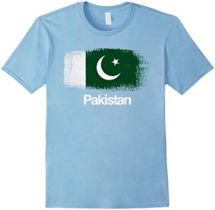 Men's Pakistan Flag Love Pakistan Pride T-shirt XL Baby Blue