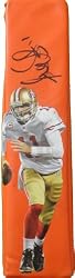 Alex Smith Autographed San Francisco 49ers Custom Photo Football End Zone Pylon, Super Bowl XLVII, Proof Photo