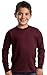 Port & Company Youth Long Sleeve 100% Cotton Essential T-Shirt PC61YLS M Athletic Maroon