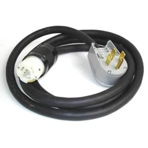GenTran 25-Foot 6 4 Generator Twist Lock to NEMA 1450 Extension Cord with 50-Amp Connections... by 