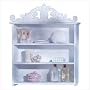 Distressed White Wood Shelf - Style 33663