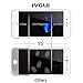 iPhone 7 Plus Screen Protector,IVGUI 0.26mm [Scratch Proof] [Ultra Clear] [High Definition][Easy to Install] 3D Full Coverage Tempered Glass Screen Protection Film 5.5 inch White