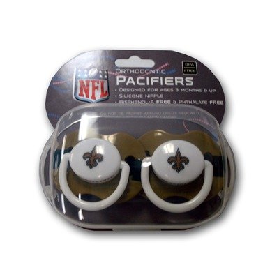 New Orleans Saints 2 Pack Pacifiers