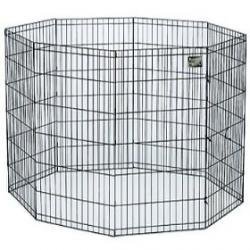 Black E-Coat Pet Exercise Pen - 48in