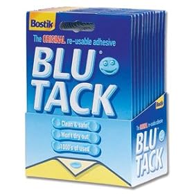 Bostik Blu-tack Mastic Adhesive Non-toxic Handy Pack Ref 801103 [Pack of 12]