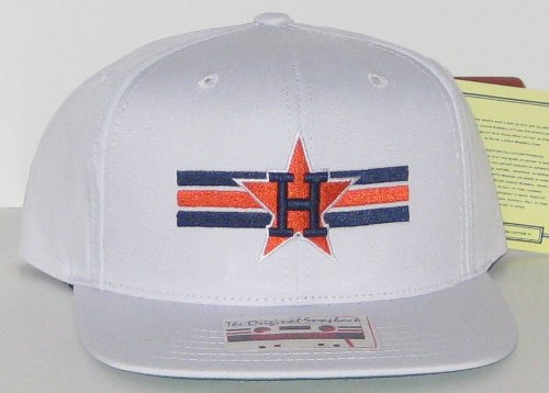 Houston Astros MLB Vintage Logo Flat Bill Adjustable Snapback Baseball Hat