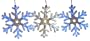 Good Tidings 3091986 LED Snowflake Christmas Light White and Blue with Controller