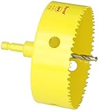 Starrett AVH0434 Bi-Metal Dual Pitch Professional Hole Saw with Quickshot Arbor, HSS Teeth, 4-3/4 Di