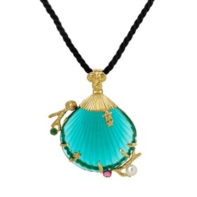 Tagliamonte - 14k Yellow Gold Blue Green Sea Shell, Freshwater Pearl and... by Amazon.com Collection