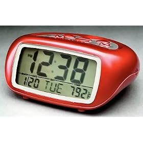 EQUITY TIME USA 31038 RED LCD BEDSIDE ALARM