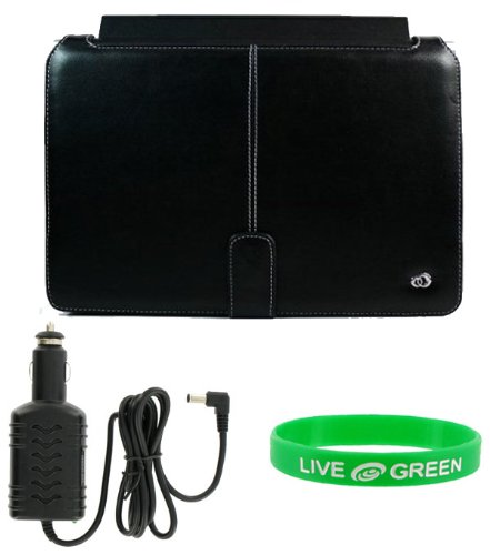 Acer Aspire One AOD150 101-Inch Netbook Executive Leather Case and Car Charger