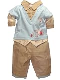 2pc Blue & Khaki Outfit by Baby's Own