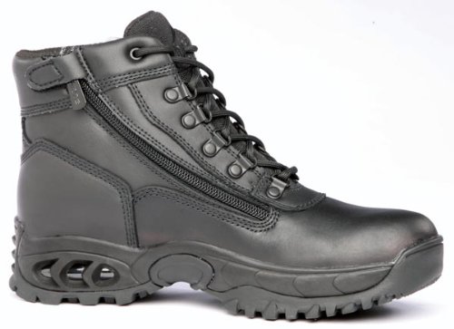 Ridge Footwear® Men's All Leather Waterproof Mid Side Zipper Boot. All Leather. Triple and Double Stitching. 8003ALWP