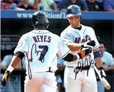 Mets, New York (Jose Reyes, David Wright) Autographed/Hand Signed 8x10 Photo By Jose Reyes and David