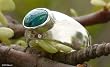 Chrysocolla ring, 'Progressive' 6.5 (US Ring Size) Chrysocolla ring, 'Progressive' 6.5 (US Ring Size)