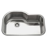 Houzer MH-3200-1 Medallion 32-1/2-by-21-Inch Offset Single Bowl Undermount Kitchen Sink
