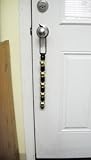 Warner Decorative Leather Strap Door Bell 15" With 5 Brass Plated Jingle Sleigh Bells