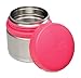 LunchBots Rounds Leak Proof Stainless Steel Food Containers Set of 2, 8 ounce, Pink