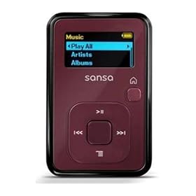 SanDisk - Sansa Clip+  - Lecteur MP3  - Radio FM - Slot MicroSD - 4 Go - Rouge