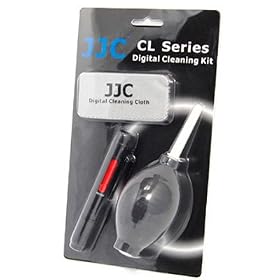 JJC Professional Lens Cleaning Kit (Lens Pen, Blower Brush, Cleaning Cloth) - Perfect for Canon, Fujifilm, Nikon, Olympus, Panasonic, Pentax, Samsung, Sony cameras