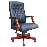 Boss High Back Button Tufted Executive Vinyl Chair B905