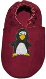 Tibet PLATEAU soft soled infant leather baby shoes SUEDE penguin red