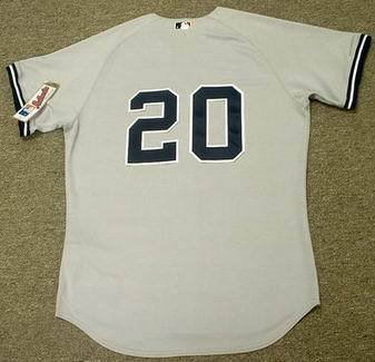 JORGE POSADA New York Yankees Majestic AUTHENTIC Away Baseball Jersey, 52/2XL