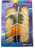PARTY FRILL TOOTHPICKS ASSORTED COLORS 1000