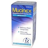 Mucinex-Extended Release Bi-Layer Guaifenesin 600mg, 100 Tablets(Bonus Size)