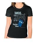 Doctor Who - Tardis - Black Ladies Organic Cotton Tee