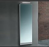 Spiegelschrank Aluminium Korpus mit Beleuchtung 160x45cm