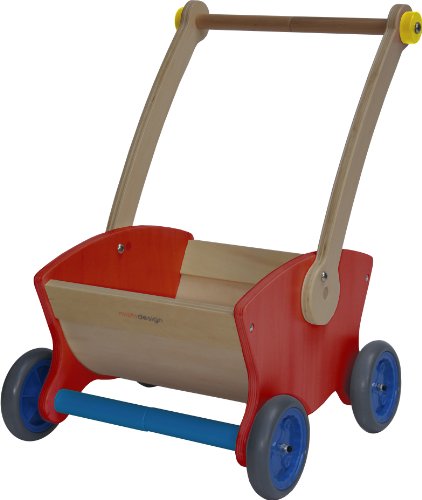 Mishi Design Red Lift Up Baby Walker Wheelbarrow