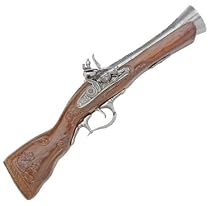 1700s Flintlock Blunderbuss Pistol - Detailed Replica of Classic Gun Used by Pirates and Highwaymen