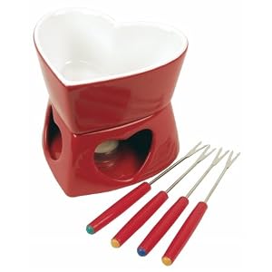 Foxrun 36423 Heart Shaped Fondue Pot- 7-Piece Set by Foxrun